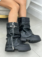 STIVALETTO ZIP E BUCKLE NEW AI26