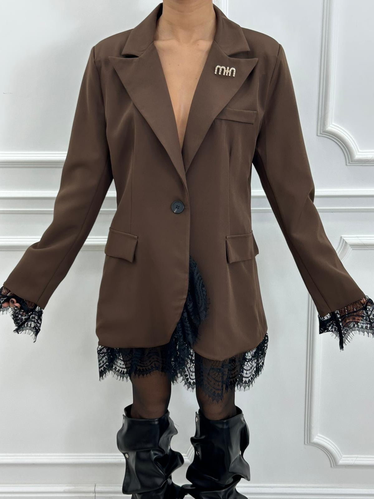 LACE BLAZER DRESS NEW AI26