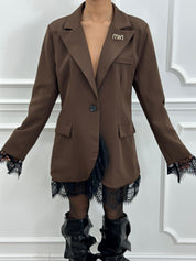 LACE BLAZER DRESS NEW AI26