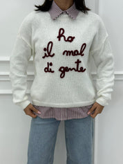 MAGLIONCINO MOOD "HO MAL DI GENTE" NEW AI26