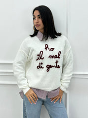 MAGLIONCINO MOOD "HO MAL DI GENTE" NEW AI26