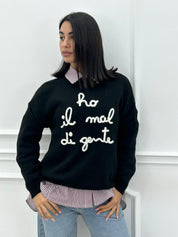 MAGLIONCINO MOOD "HO MAL DI GENTE" NEW AI26