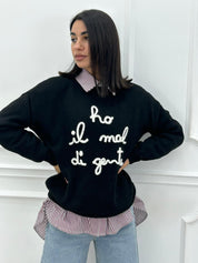 MAGLIONCINO MOOD "HO MAL DI GENTE" NEW AI26