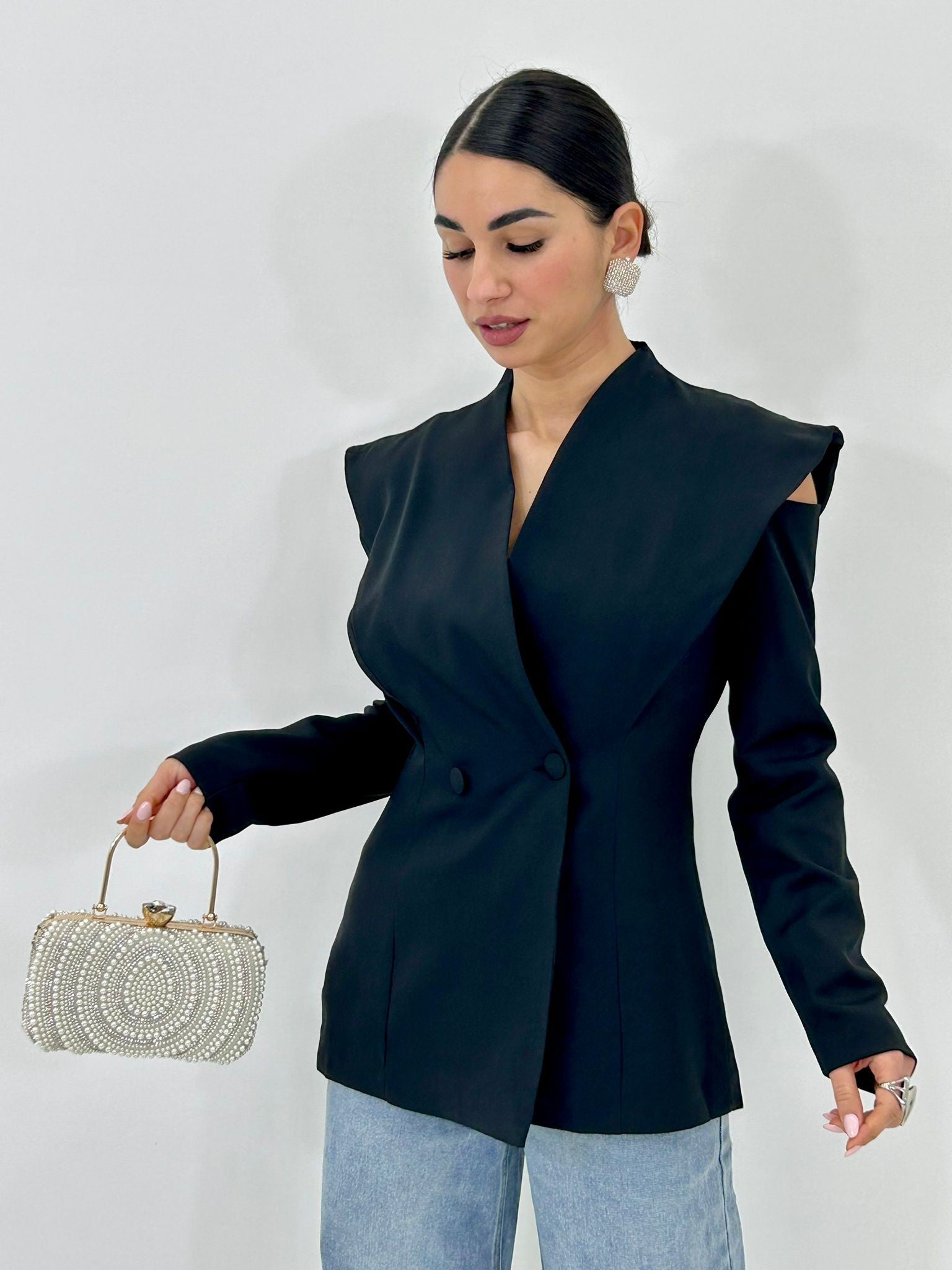 BLAZER CUT-OUT ELEGANCE NEW P/E26