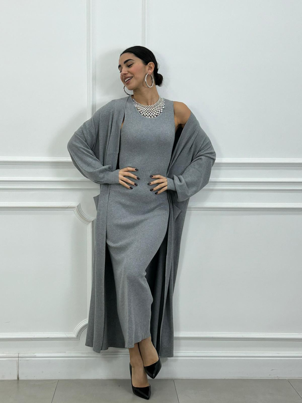 SET CARDIGAN -DRESS NEW AI26