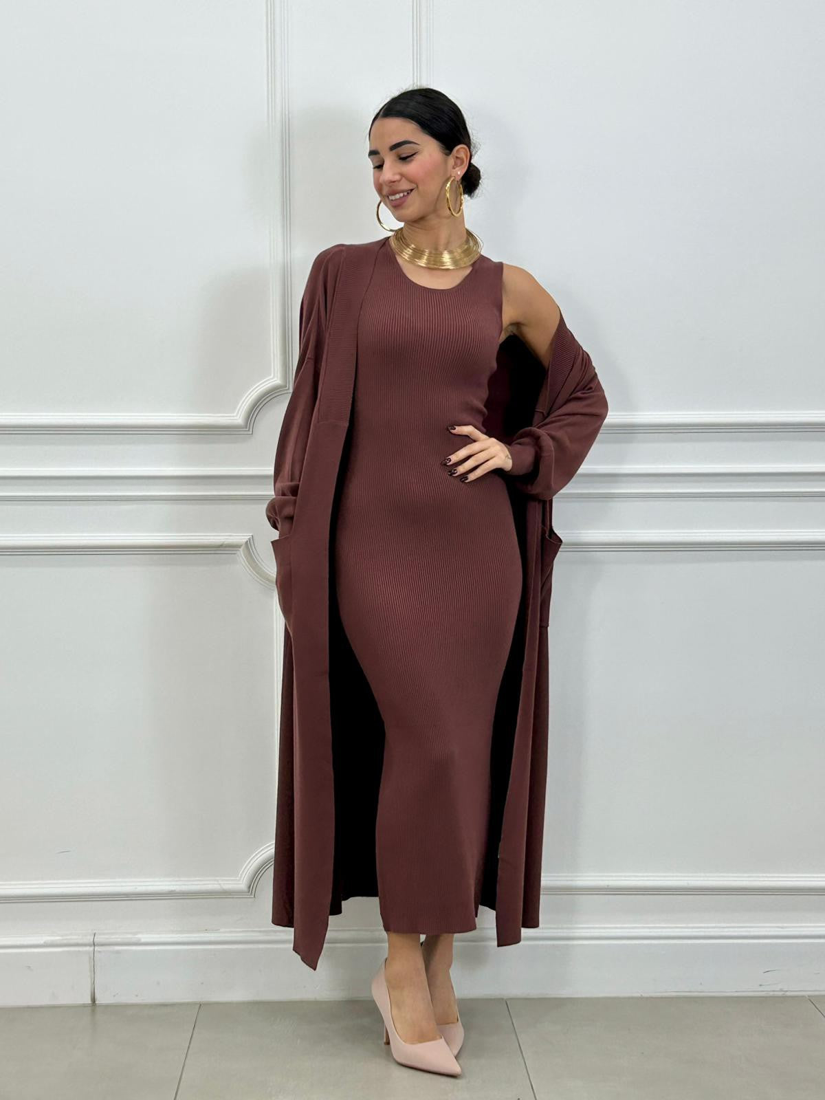 SET CARDIGAN -DRESS NEW AI26