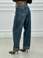 JEANS SKATER CON FOULARD NEW AI26