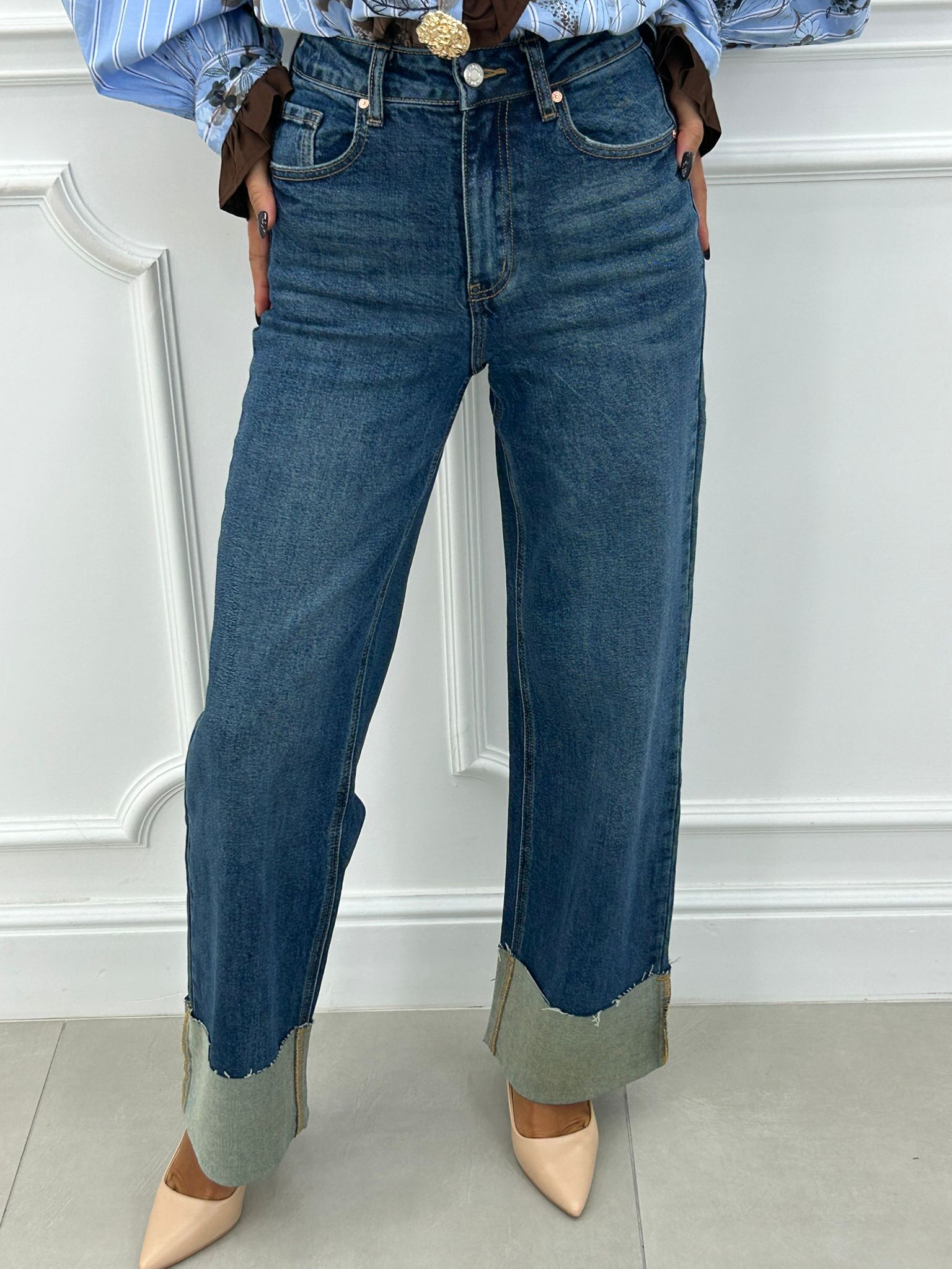 JEANS CON RISVOLTO NEW AI26