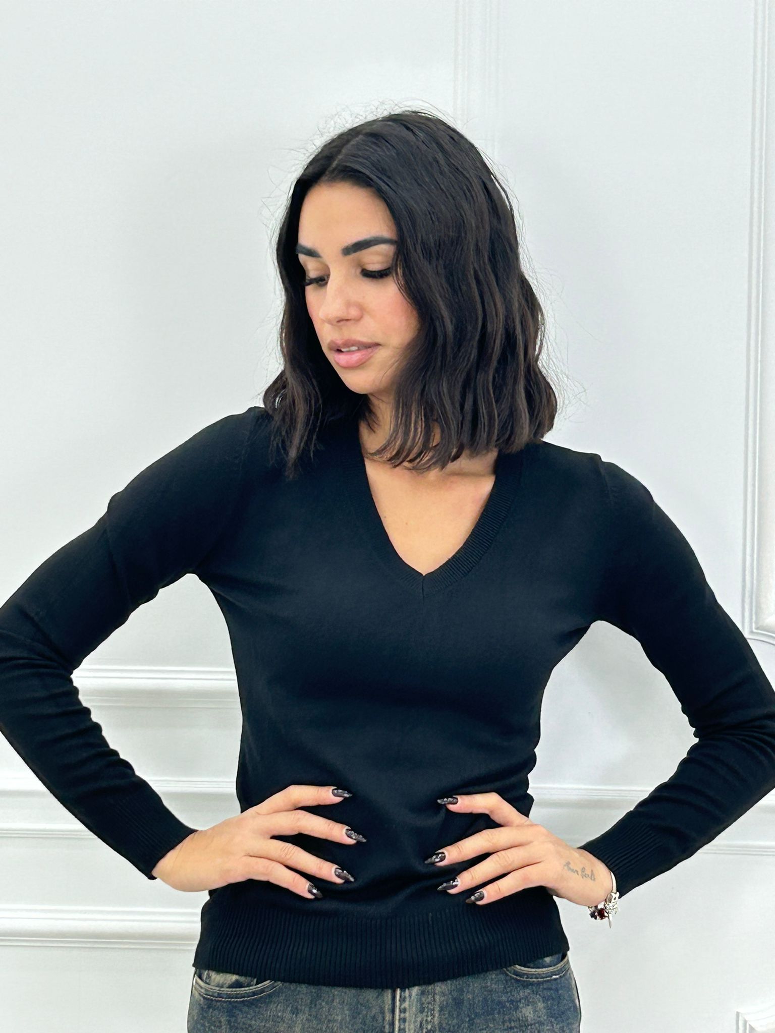 MAGLIONCINO SCOLLO PUNTA NEW AI26