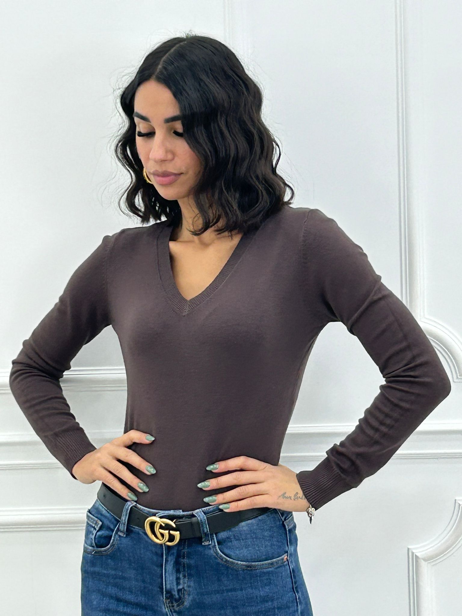 MAGLIONCINO SCOLLO PUNTA NEW AI26