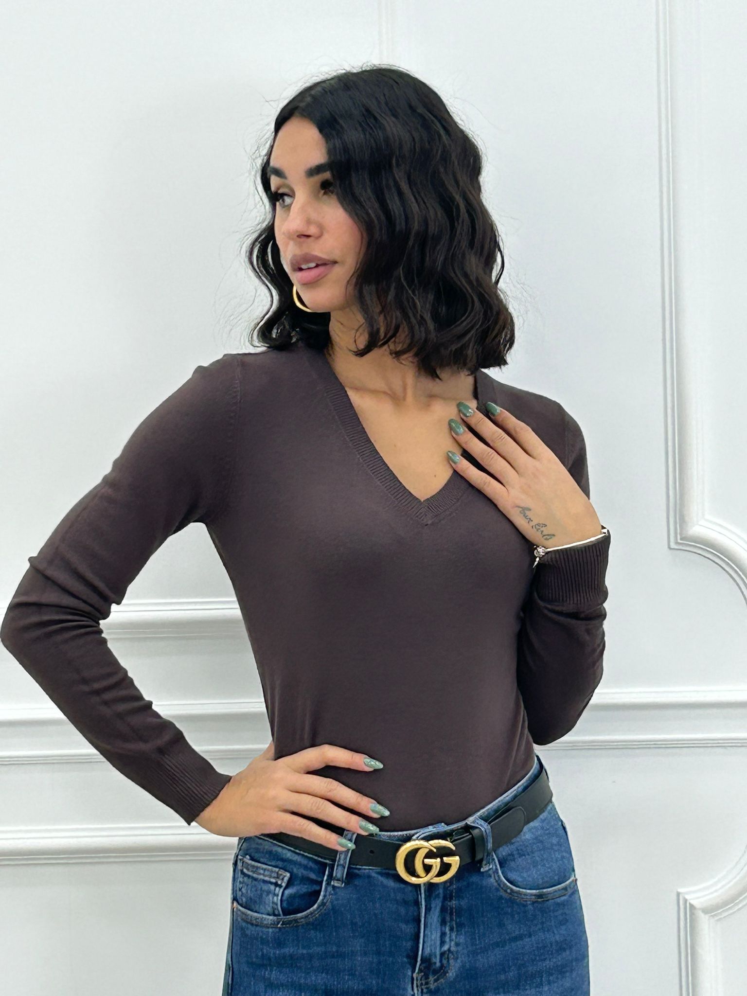 MAGLIONCINO SCOLLO PUNTA NEW AI26