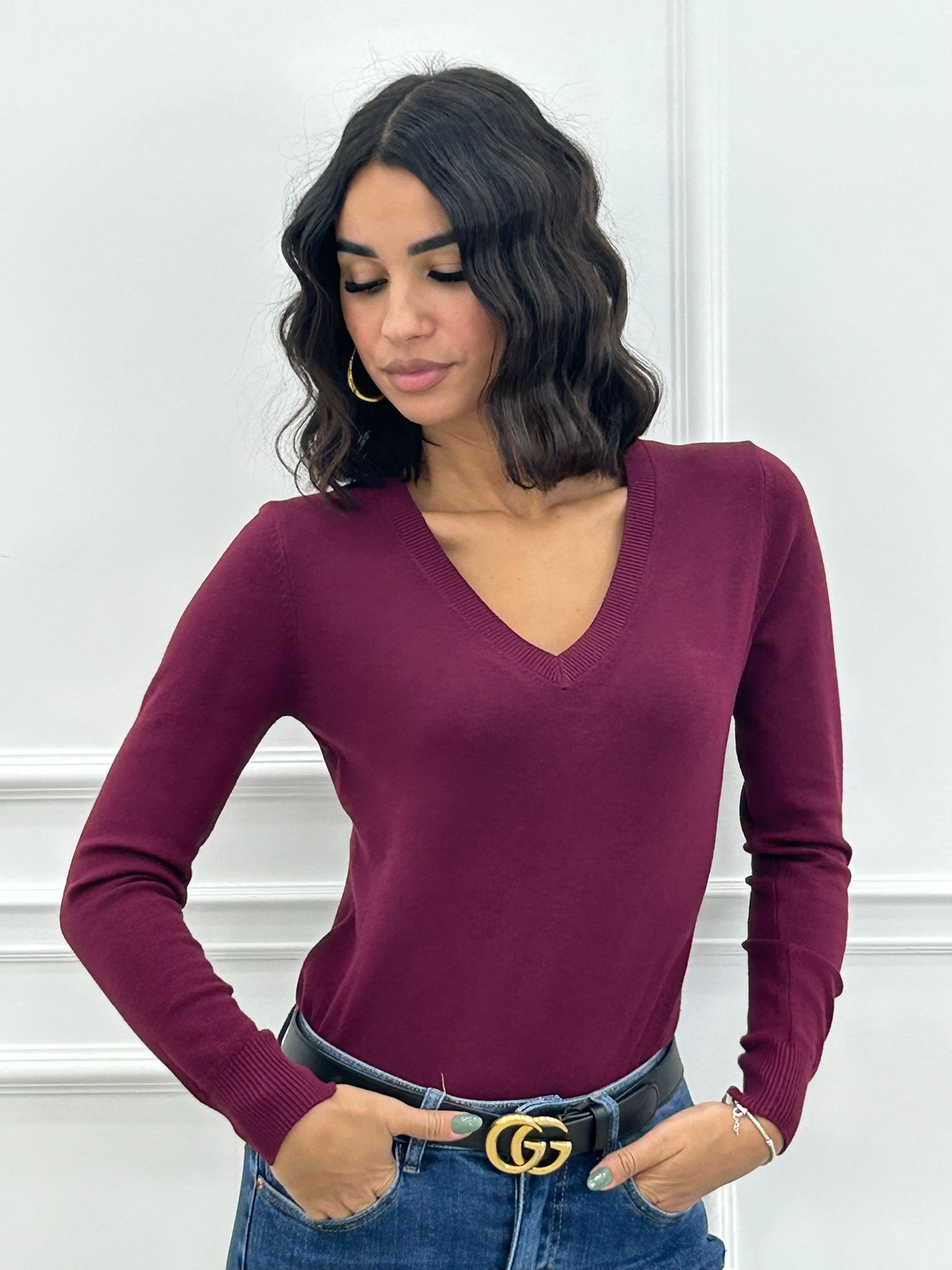 MAGLIONCINO SCOLLO PUNTA NEW AI26