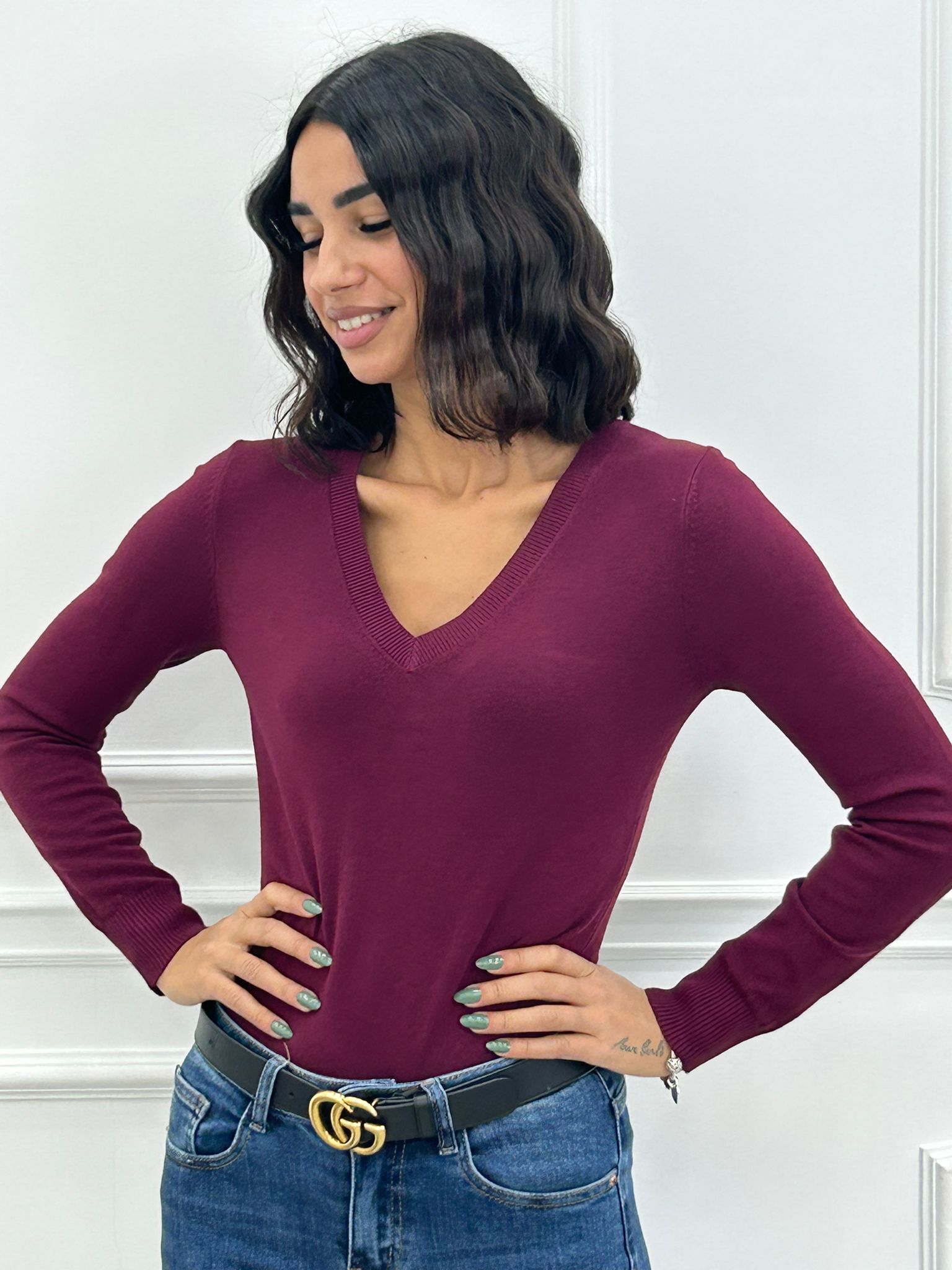 MAGLIONCINO SCOLLO PUNTA NEW AI26