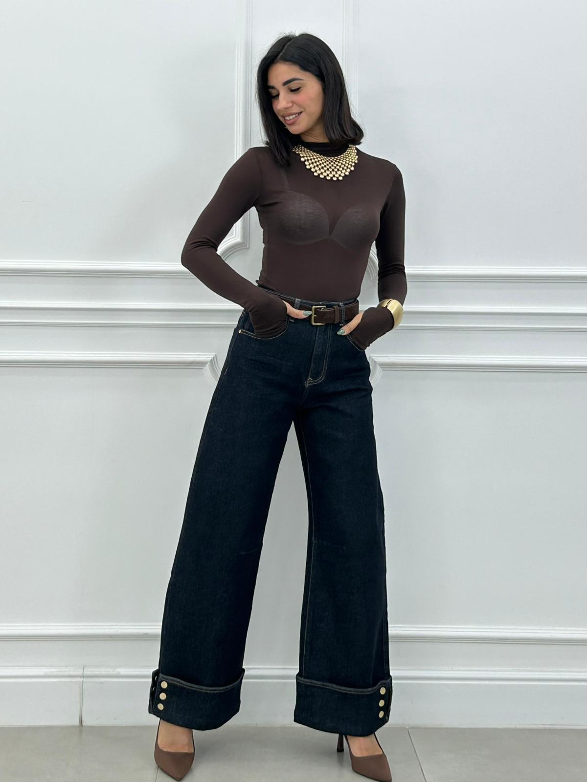 JEANS DARK BLUE PALAZZO NEW AI26