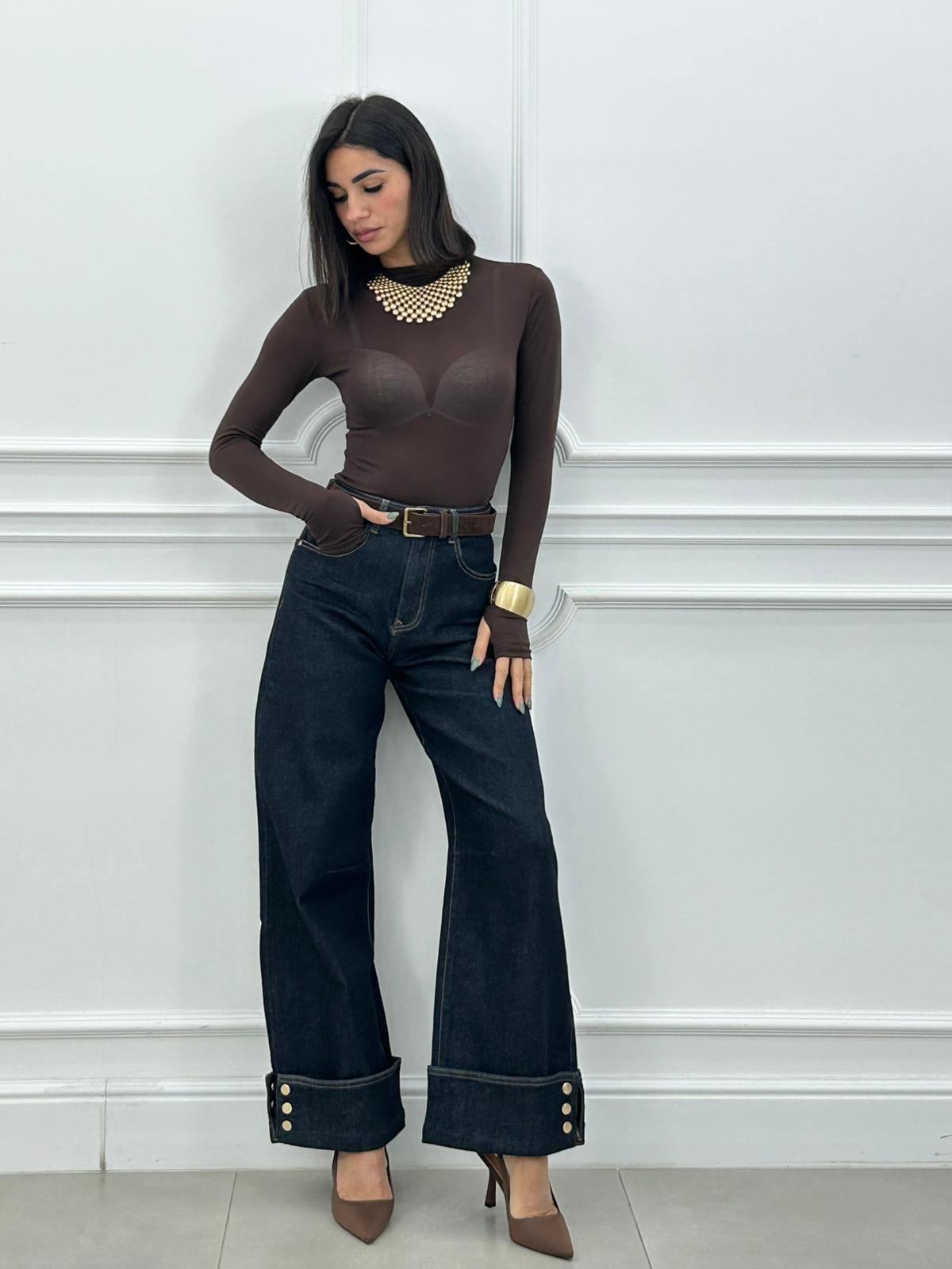 JEANS DARK BLUE PALAZZO NEW AI26