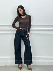 JEANS DARK BLUE PALAZZO NEW AI26