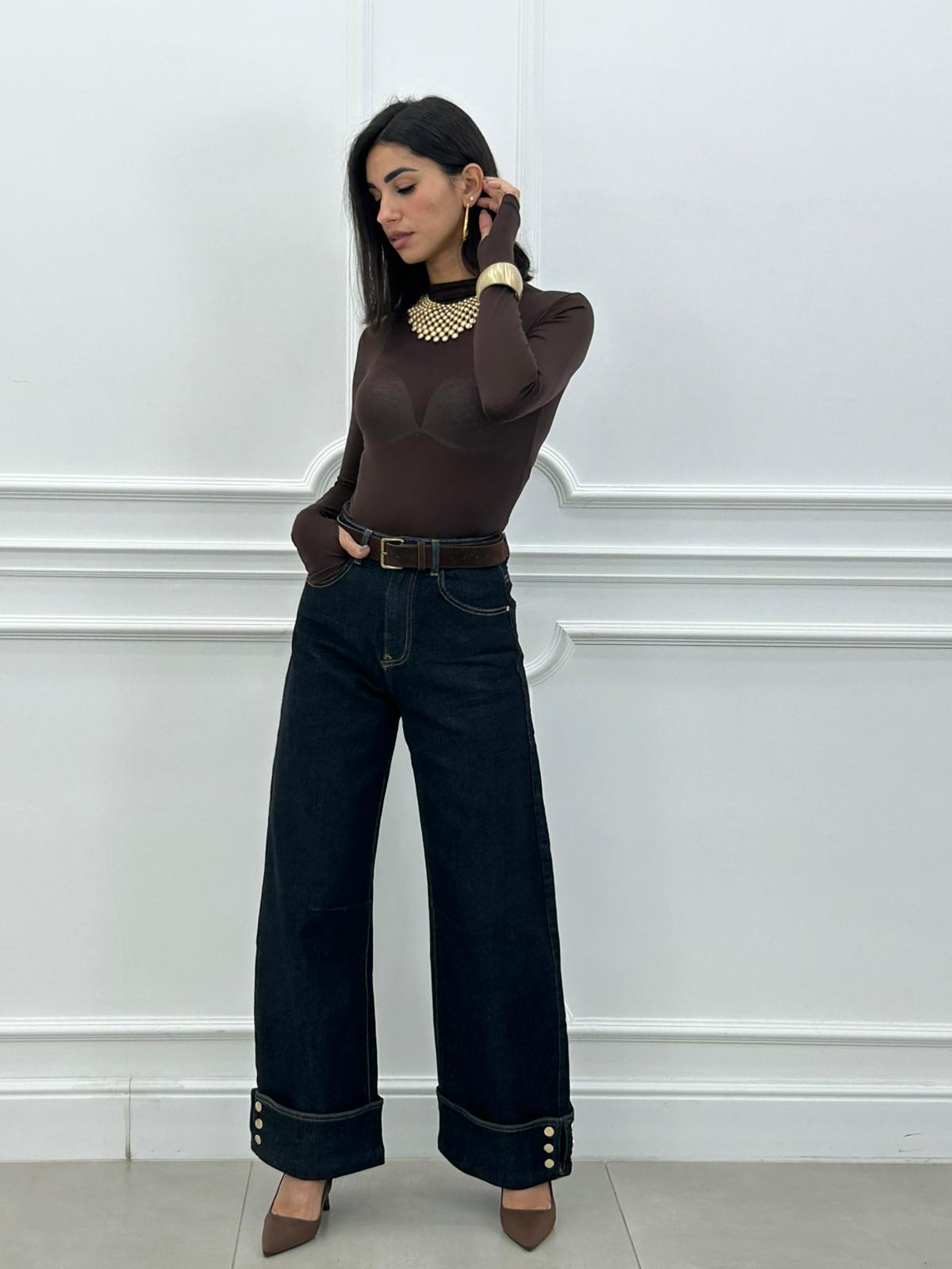JEANS DARK BLUE PALAZZO NEW AI26