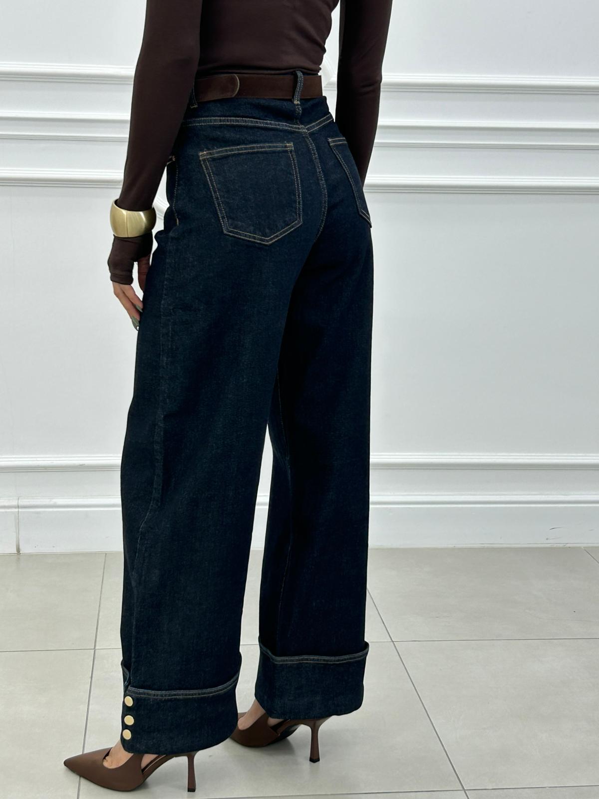 JEANS DARK BLUE PALAZZO NEW AI26