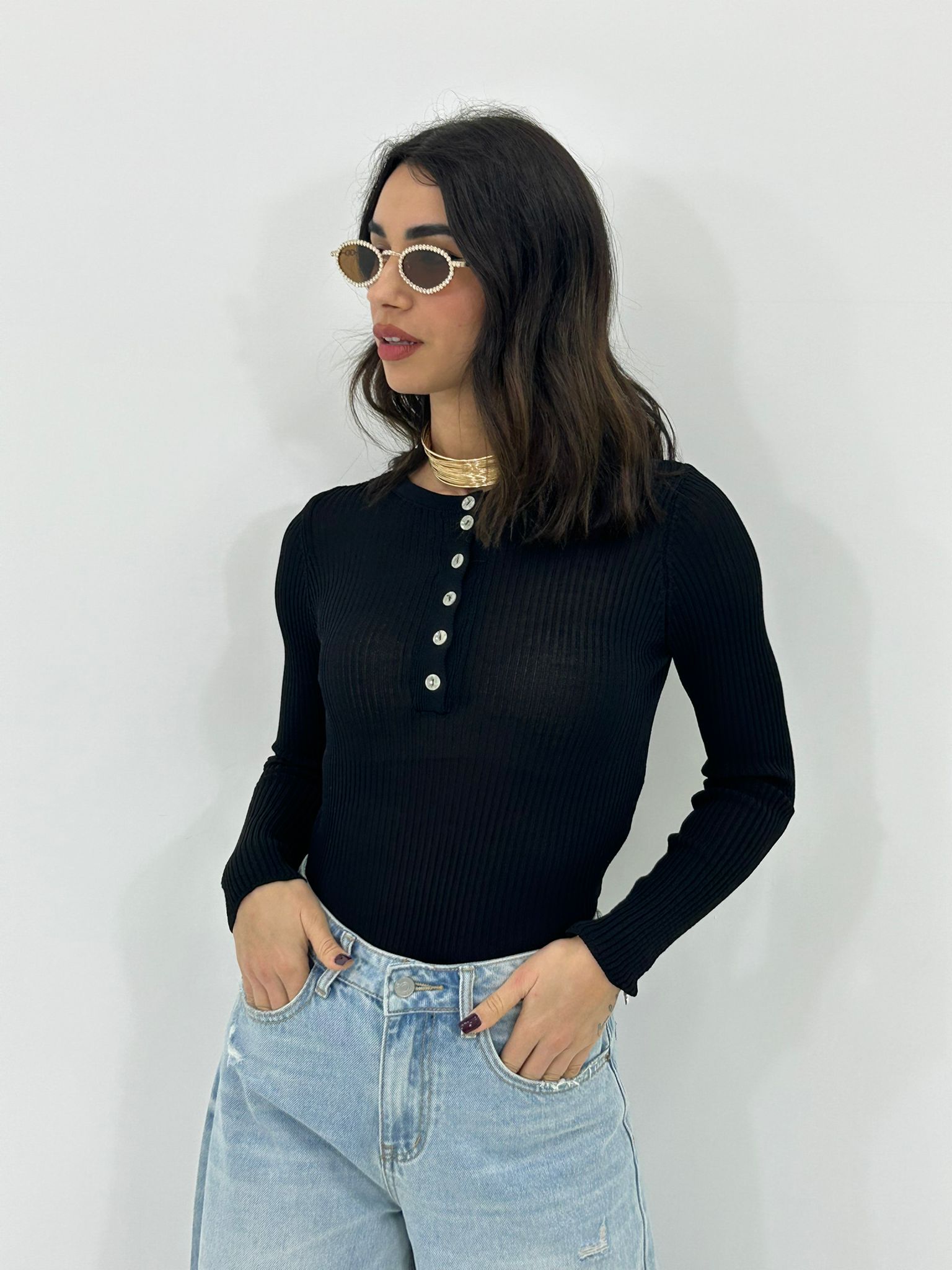 MAGLIA BUTTON FIT NEW P/E26