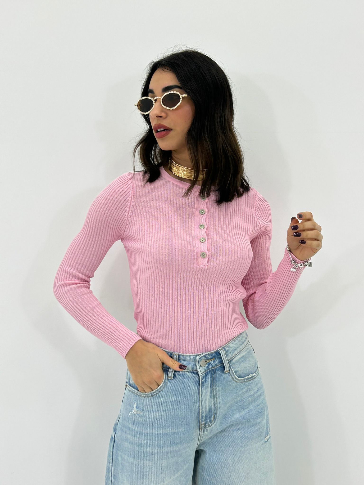 MAGLIA BUTTON FIT NEW P/E26