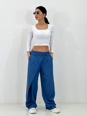 PANTALONE WRAP DENIM NEW P/E26