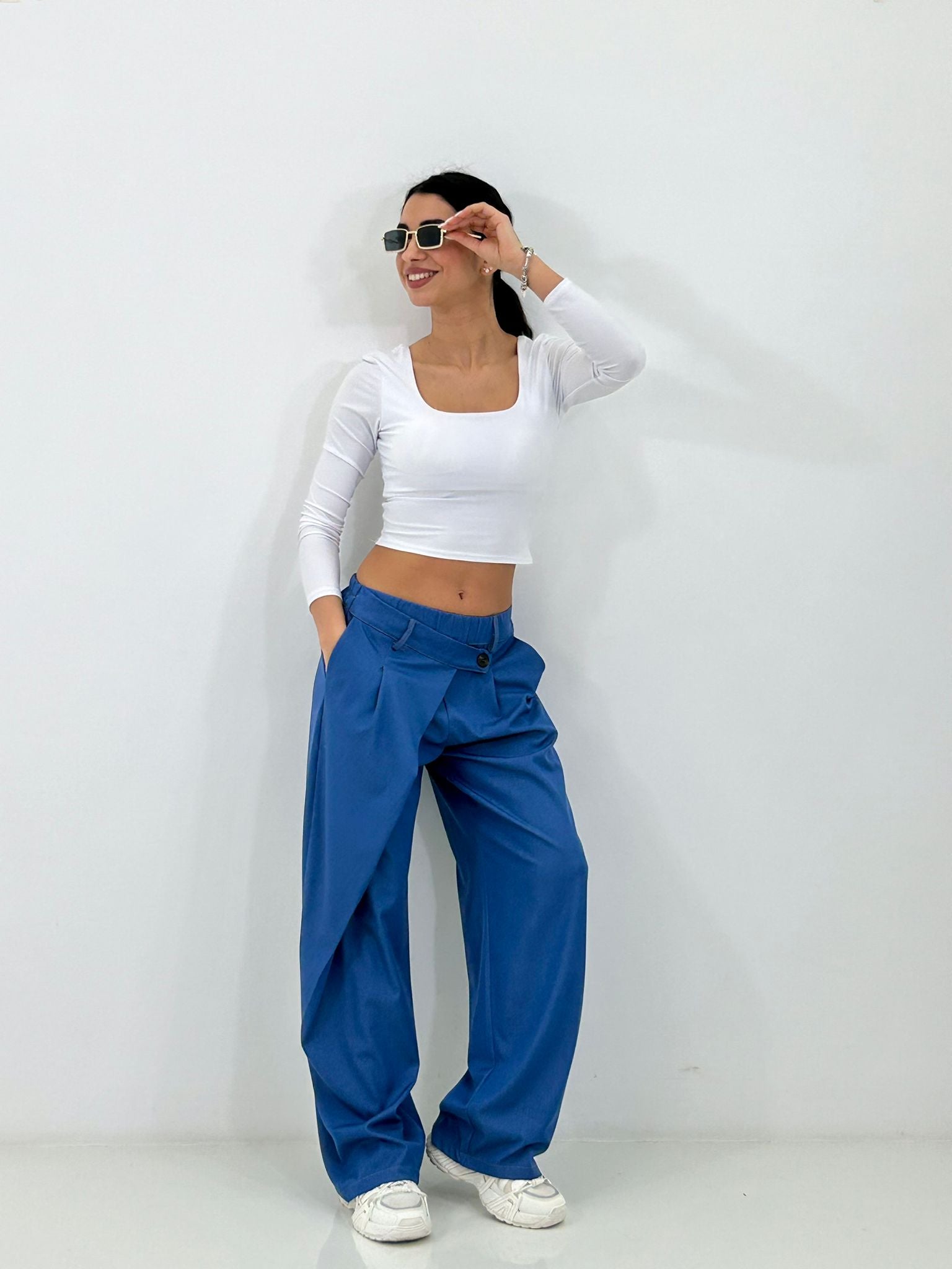 PANTALONE WRAP DENIM NEW P/E26