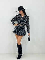 MINI DRESS SHEER POIS NEW P/E26