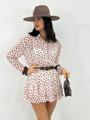 MINI DRESS SHEER POIS NEW P/E26