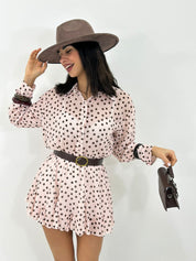 MINI DRESS SHEER POIS NEW P/E26