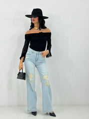 JEANS RAW CUT NEW P/E26