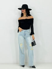 JEANS RAW CUT NEW P/E26