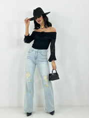 JEANS RAW CUT NEW P/E26