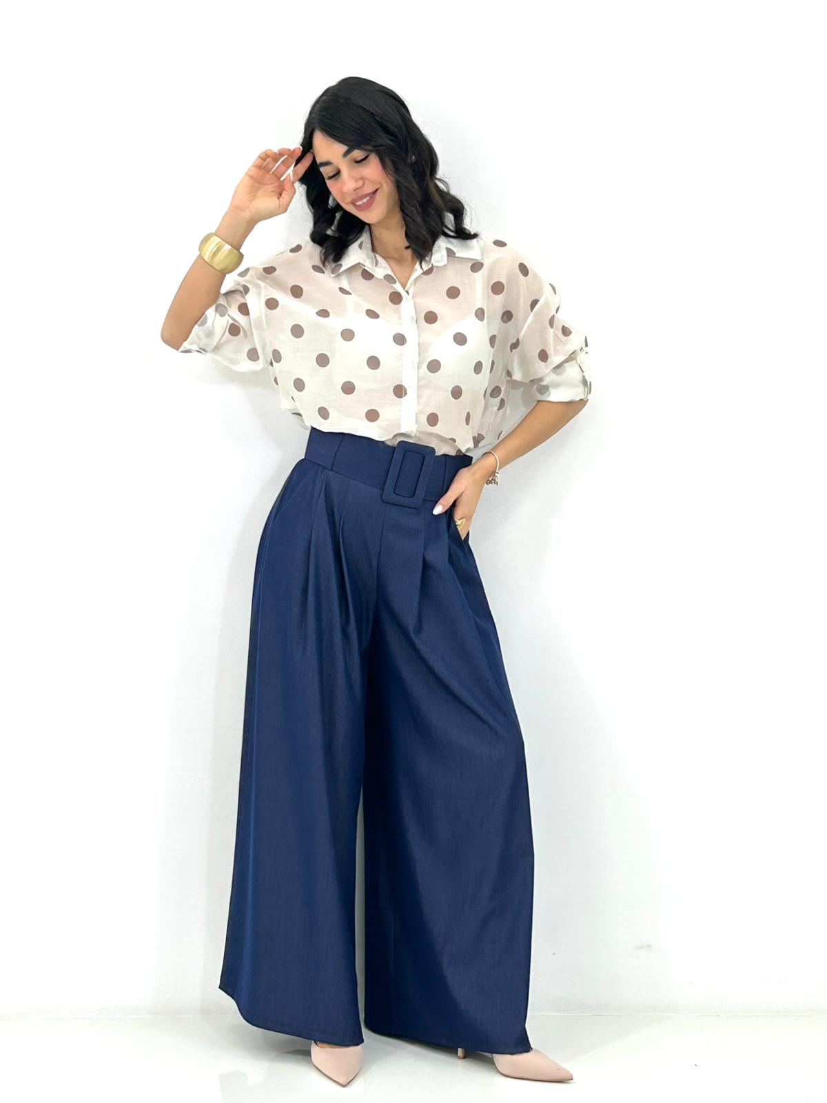 PANTALONE DENIM BELT NEW P/E26