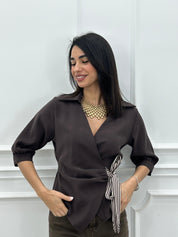 BLUSA INCROCIATA NEWPE/26