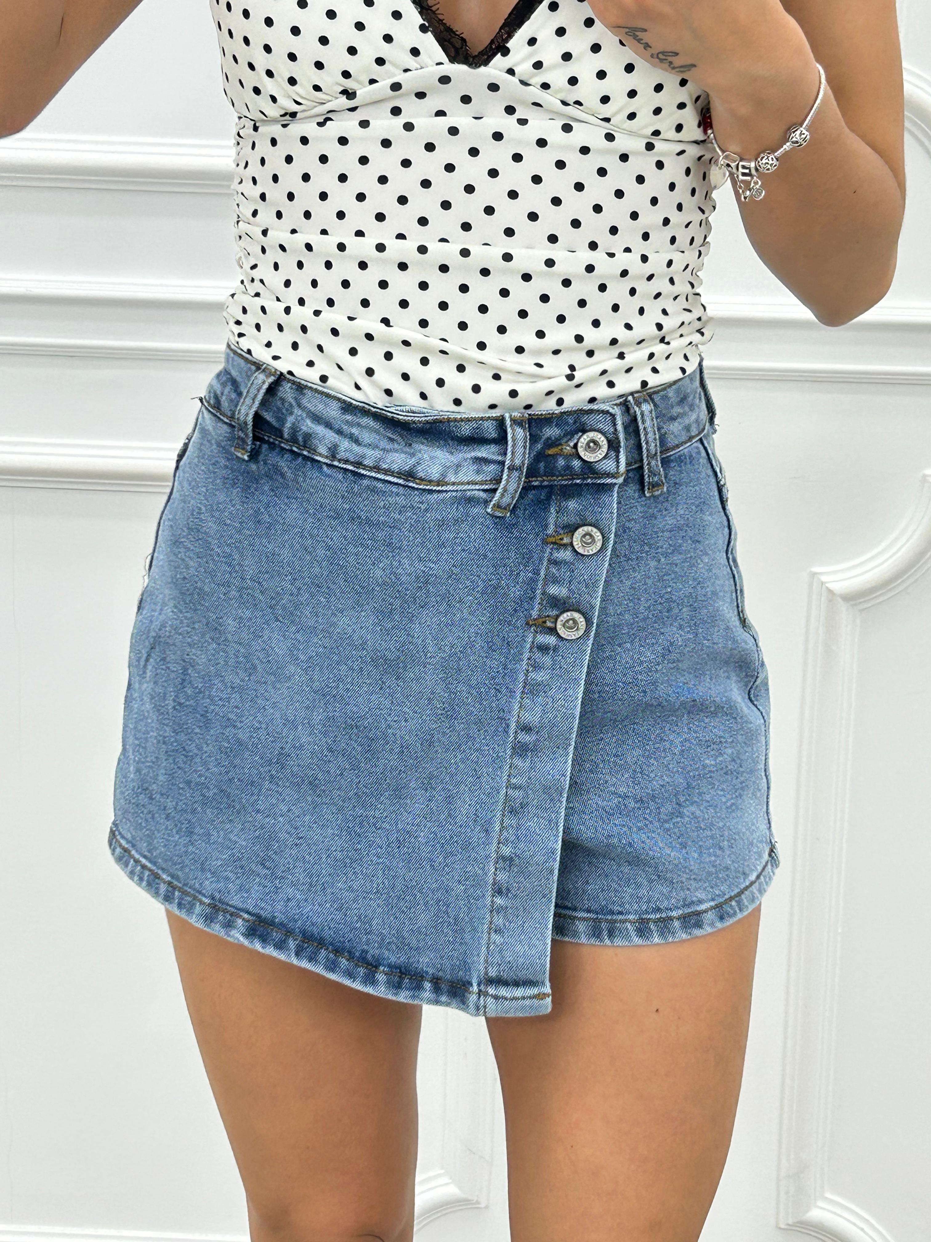 SHORT DENIM BOTTON NEW PE/26