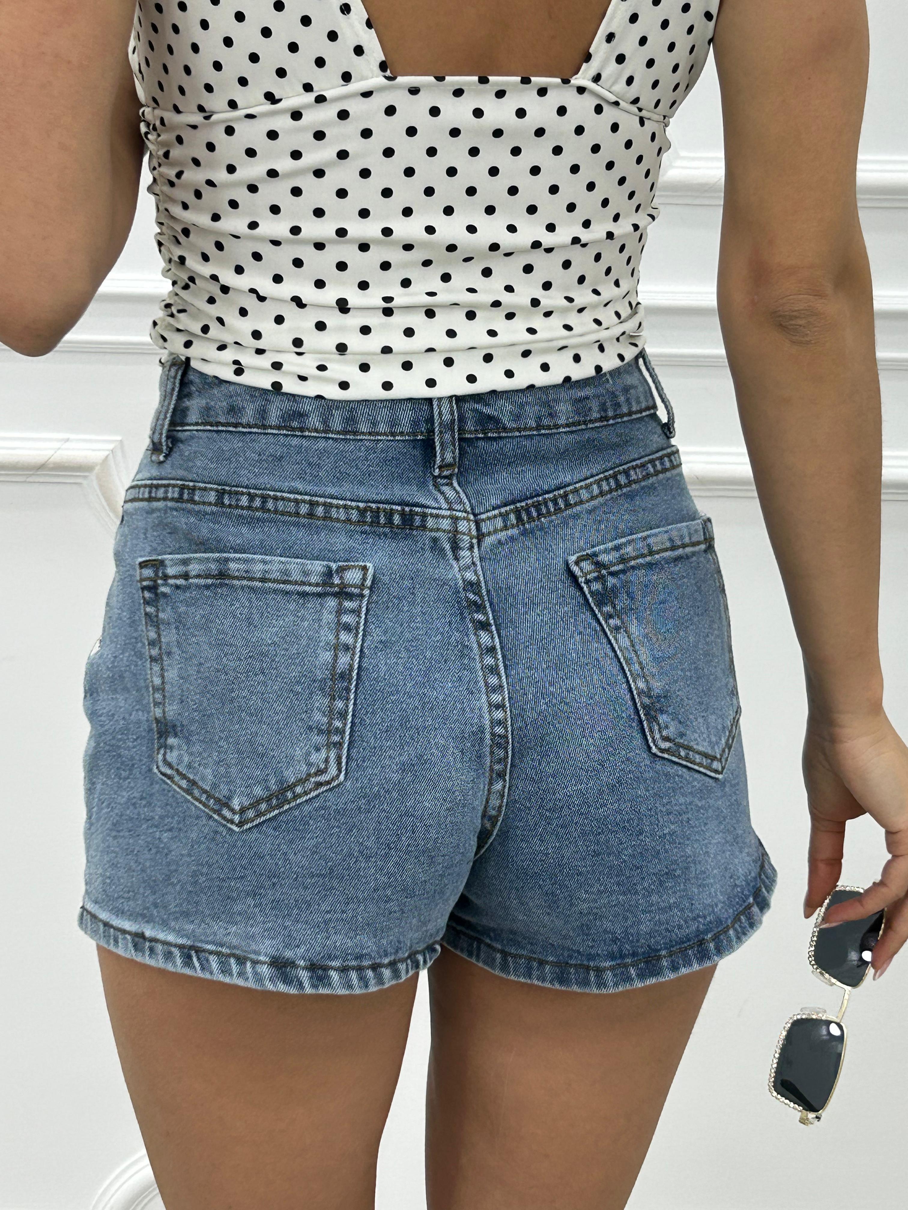 SHORT DENIM BOTTON NEW PE/26