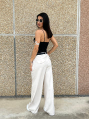 PANTALONE CON PINCES E CINTURA NEW AI26