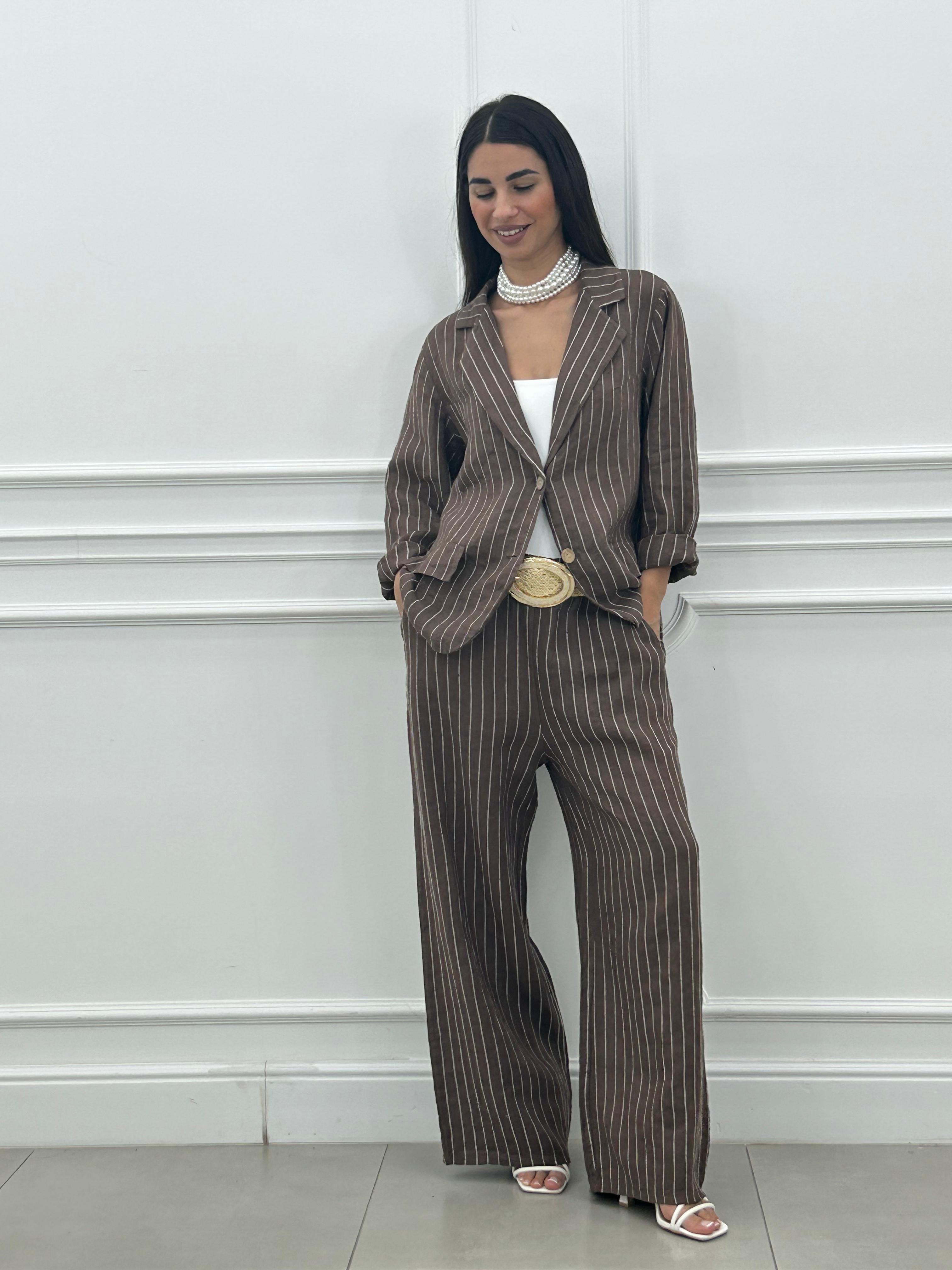 COORDINATO LINEN STRIPE NEW PE/26