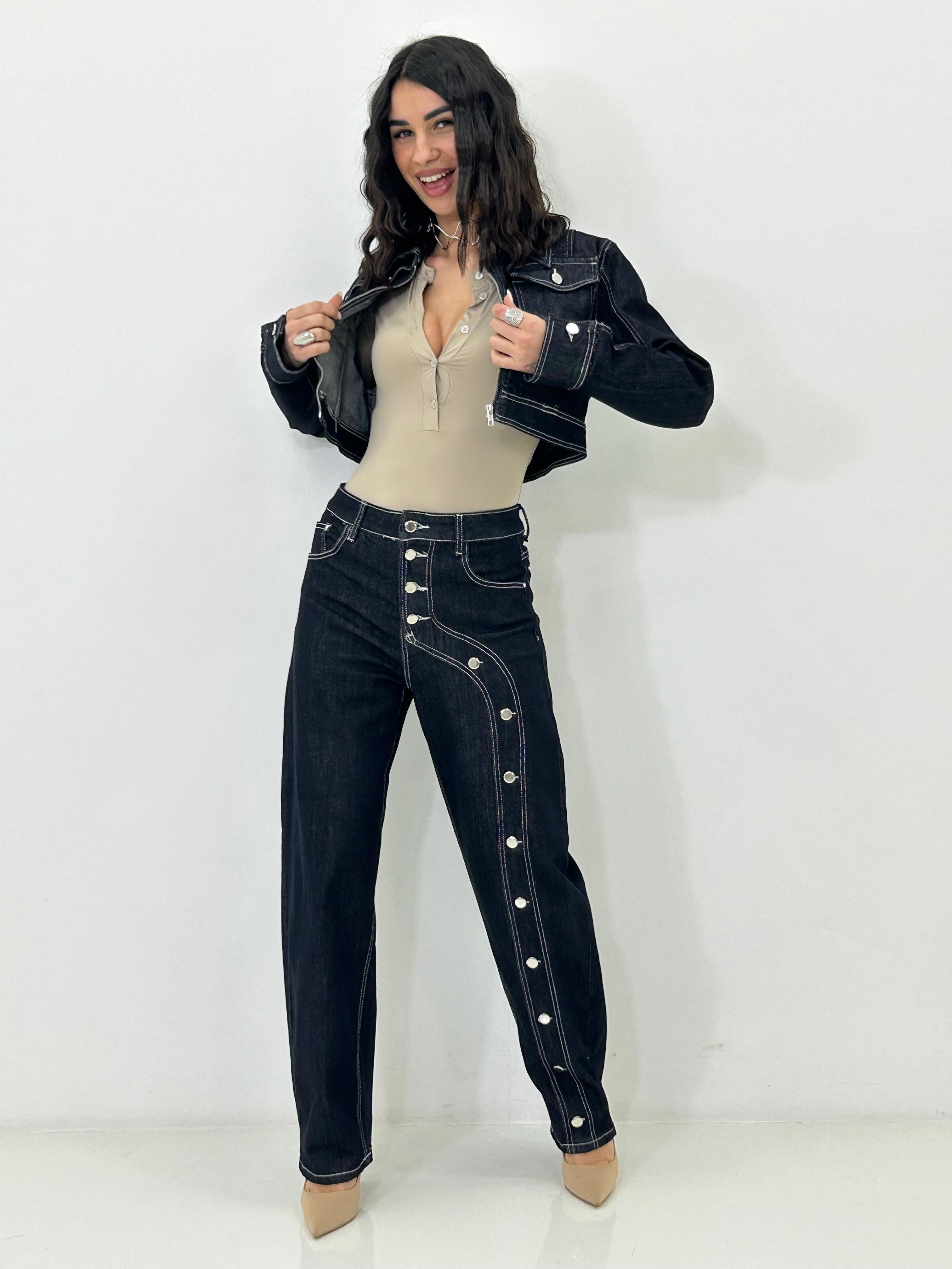 COMPLETO DENIM BOTTON SIDE NEW P/E26