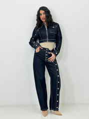 COMPLETO DENIM BOTTON SIDE NEW P/E26