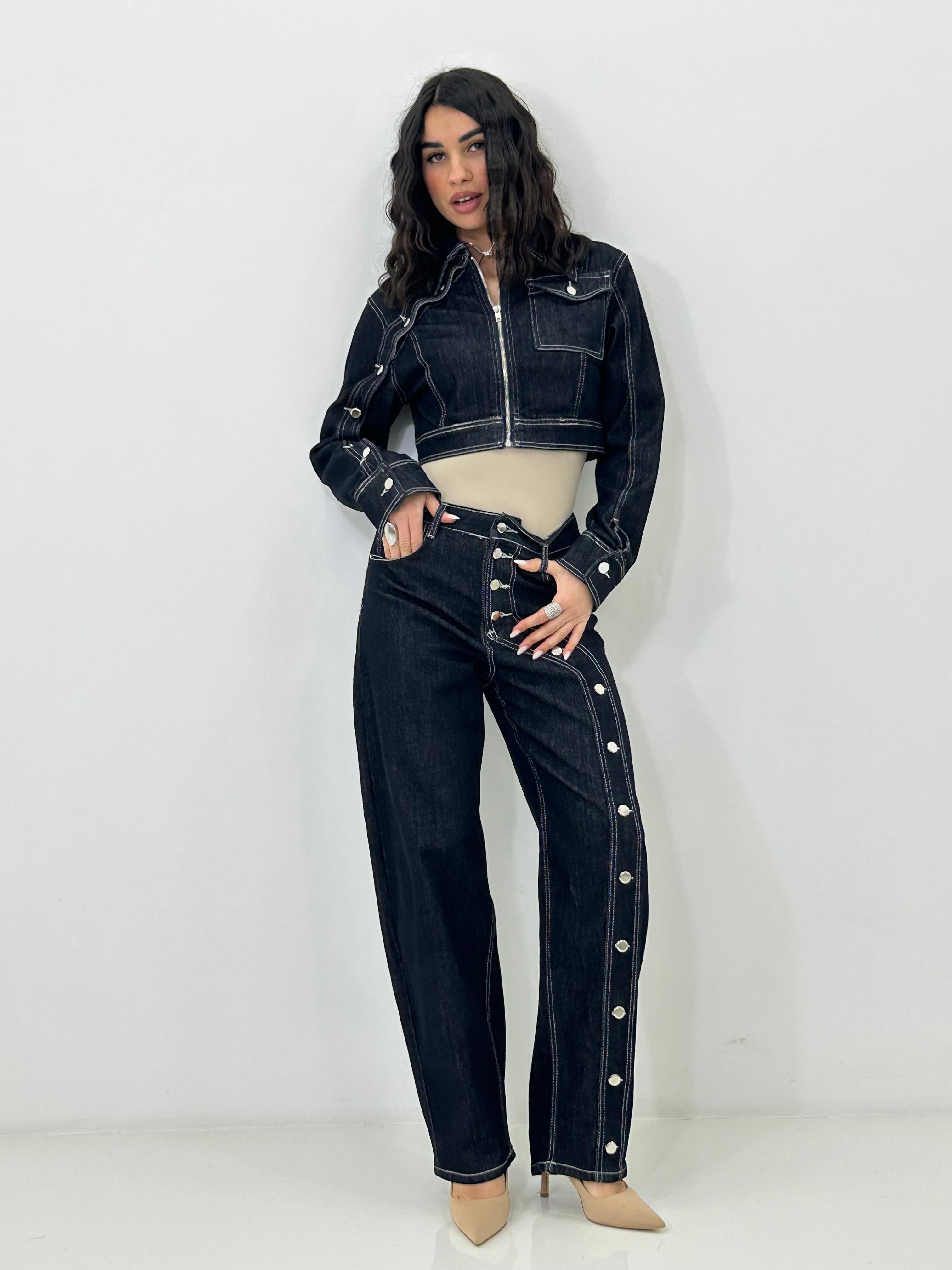 COMPLETO DENIM BOTTON SIDE NEW P/E26