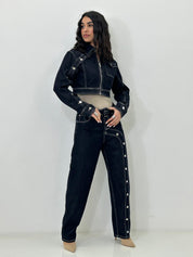 COMPLETO DENIM BOTTON SIDE NEW P/E26