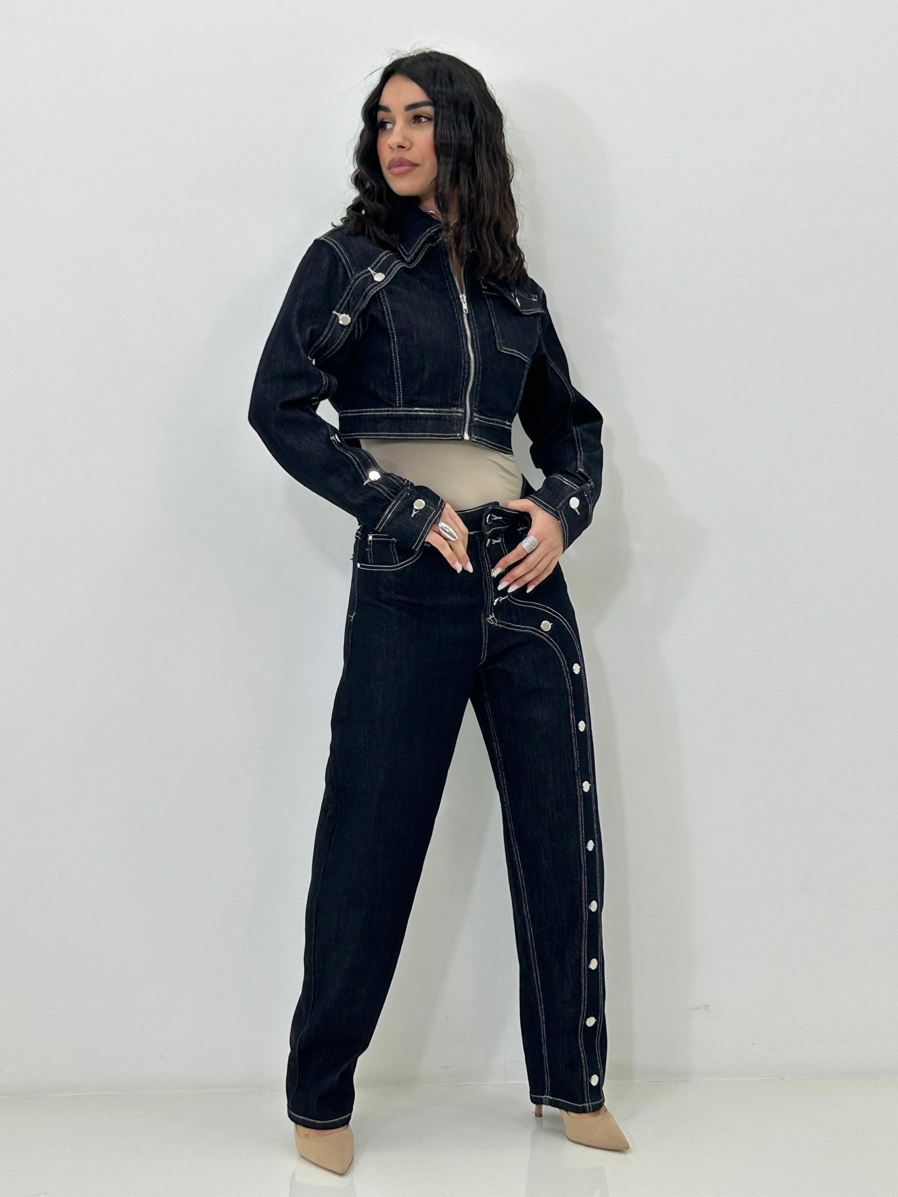 COMPLETO DENIM BOTTON SIDE NEW P/E26