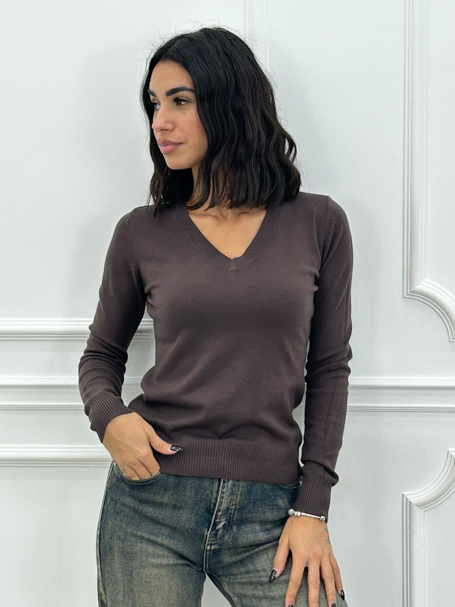 MAGLIONCINO SCOLLO PUNTA NEW AI26
