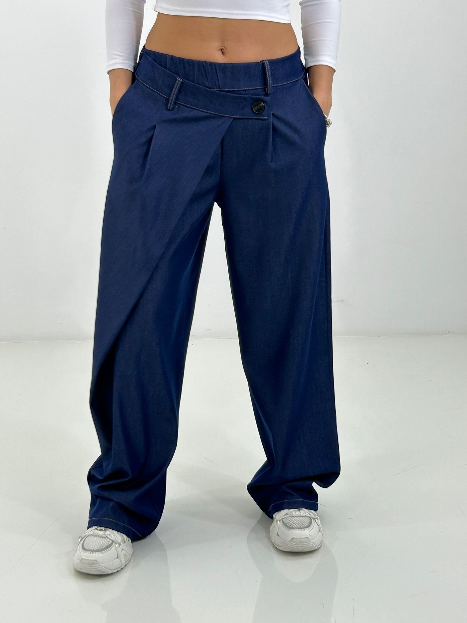 PANTALONE WRAP DENIM NEW P/E26