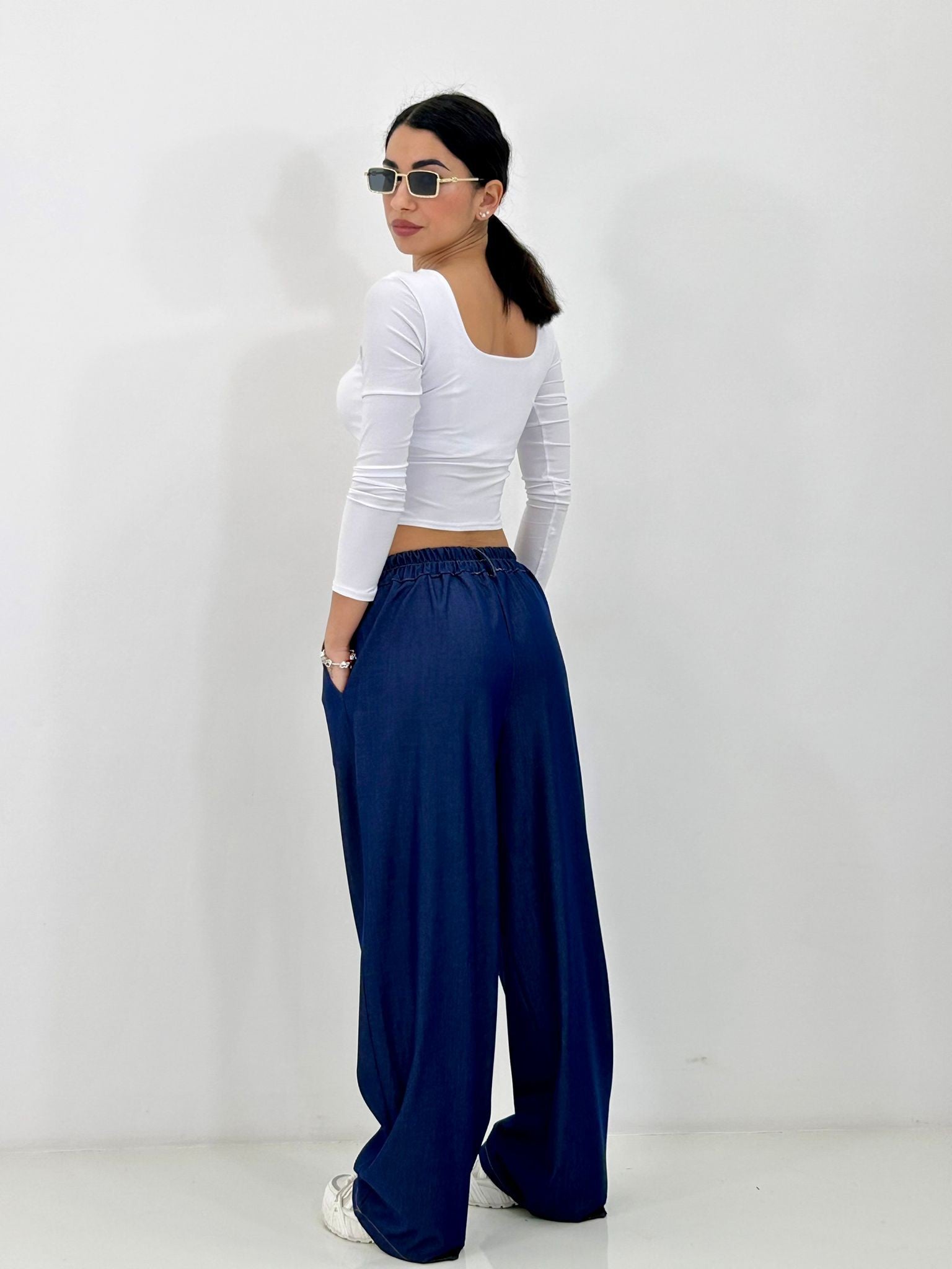 PANTALONE WRAP DENIM NEW P/E26