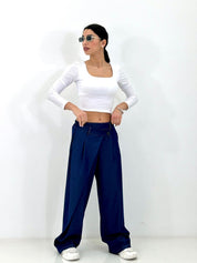 PANTALONE WRAP DENIM NEW P/E26