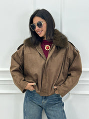 GIUBBIUNO FUR COLLAR CHIC NEW AI26