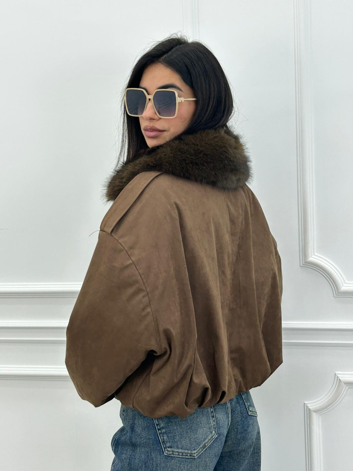 GIUBBIUNO FUR COLLAR CHIC NEW AI26