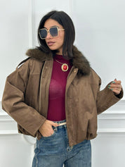 GIUBBIUNO FUR COLLAR CHIC NEW AI26